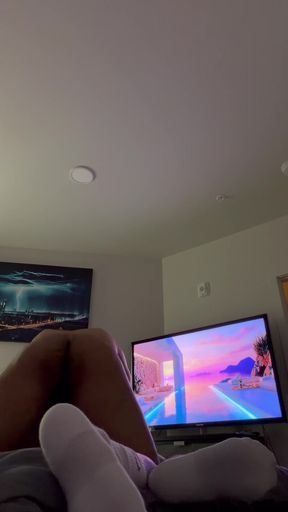 Young twink gets bred by older dad while wearing socks with BBC
