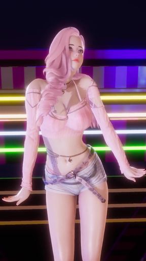 Captivating moment from &quot;MMD Dia - Woo Woo Seraphine Hot Kpop Dance League of Legends&quot;