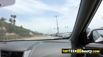 Oral sex and blowjob with teen super pornstar Gina Valentina in amateur POV outdoors adventure