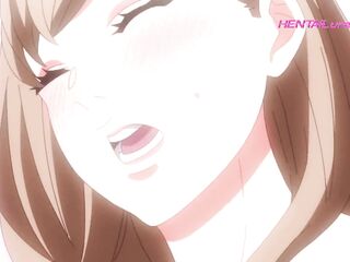 Kanade bent over in the hallway gets pounded from behind in loud, sloppy doggy sex!