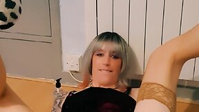 Cd makes a mess with ebony sextoy