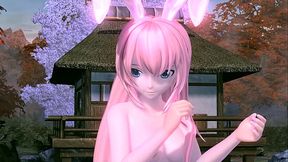 Luka Megurine shows off her big ass in nude mod