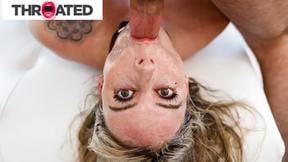 ”Sexy Blonde's Sloppy Oral Soaks Prick in Wild Session”