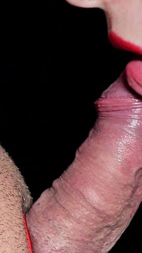 (CLOSE UP) - Slow start and Rough finish. Pulsating oral creampie.   Clip 3