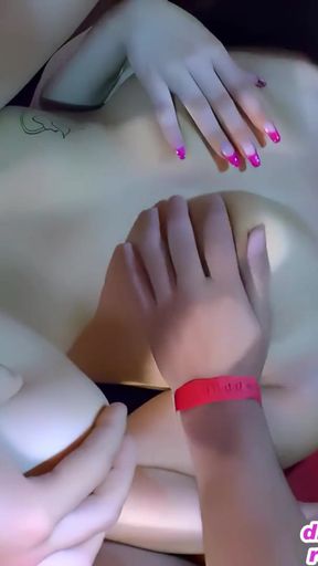 German amateur teen consuming in swinger club   Clip 1