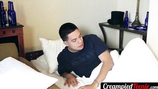 CreampiedTeenie.com - Cute blonde teen Ashley Luvbug enjoys riding big hard dick