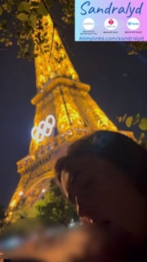 Balls sucking under the Eiffel Tower
