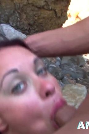 Charlotte de Castille and Olga Cabaeva threesome at the beach