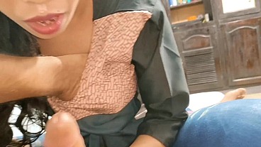 Best Sex Of May 2025:-Indain Bhabhi had sex with her ex-boyfriend after a long time by sucking his dick