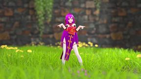 Chinese Girl Model 22 Undress Dance Hentai Mmd 3D Purple Hair Color Edit Smixix