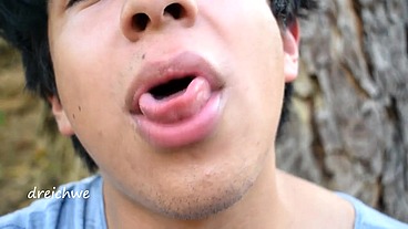 Fetish of tongue in the field