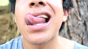 Fetish of tongue in the field