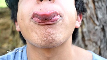Fetish of tongue in the field