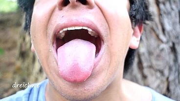 Fetish of tongue in the field