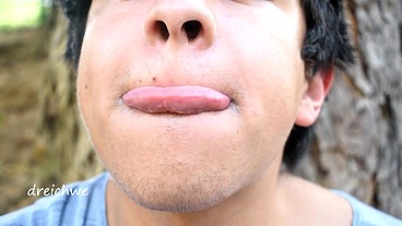 Fetish of tongue in the field
