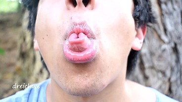 Fetish of tongue in the field