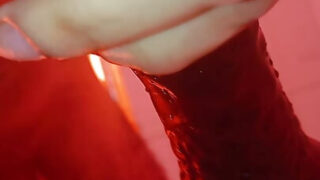 Intense close-up masturbation session with sexy Colombian stud