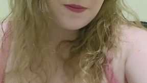 Stepmom Caught you Spying Teasing Her Huge Natural Boobs and Forbidding you To Cum