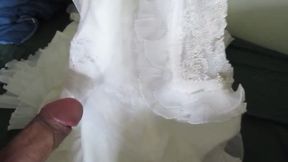 Friend&#039;s Step Mom&#039;s Wedding Gown Ripped and Sprayed with Cum