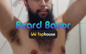 Beard Bator Taking a Shower and Bathing