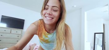 Teen Stepsis Drilled After Dildo Play