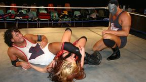 Mixed Handicapped Horror: Kicking the living hell out of Christie Ricci - Christie Ricci vs John Van Dam and Slash