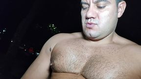 yuri gaucho - public cumshot