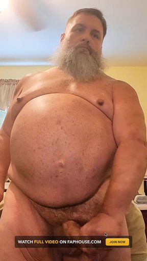 Stepdaddy Bear Gets Verbal and Cums