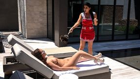 Wild Wife Swap with Blonde Bombshell Gabriella Paltrova & Romi Rain - Must-XXX Video!