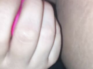 Hot Black Amateur puts sex-toy on creamy twat