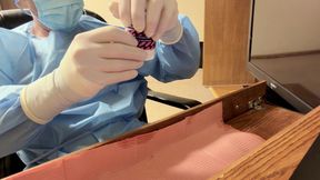 Surgical Glove Urine Sample and Masterbation