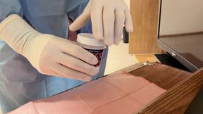 Surgical Glove Urine Sample and Masterbation