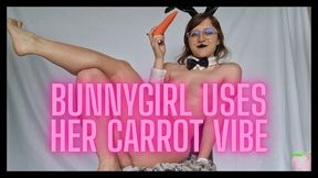 Bunny Girl Uses Her Carrot Vibrator