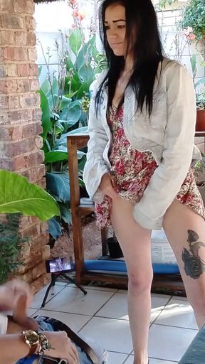 Memorable moment from &quot;Outdoorbsex on the patio with my friends wife&quot;