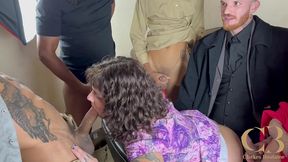 roleta russa candy gangbang that turned into a orgy unedited and bts pt one