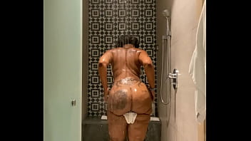 Cherokee Shower In Strip Tease