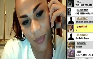 Amazing TS amateur jerking till cumshot