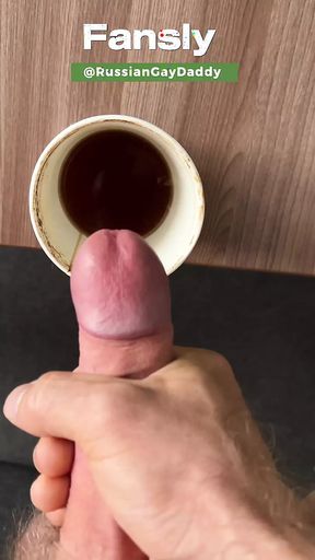 I made a CAPPUCCINO for you with man&#039;s milk from my eggs!