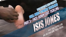 Isis Jones - Full Body Stocks Tickling - Part 3 - Face-Down Foot Tickling