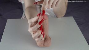 Long nail and dildo