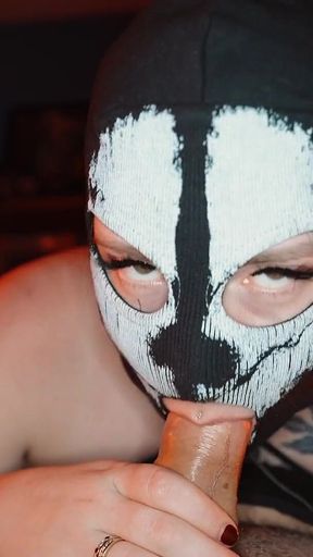 Ghost Sits on Your Face and Sucks Your Cock.