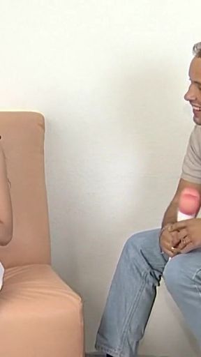 Sweet German 20yo's Retro Dildo Test - Amateur Toy Stuffing!