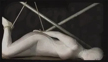 White Zentai Bondage Delights - HotFetLife