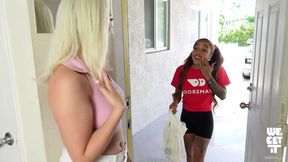 Blacked twink Mena Carlisle's perfect pussy gets eaten by Gia