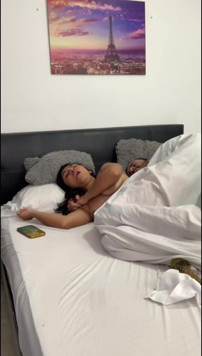 I urge my stepdad to have sex and ask him to fuck my pussy