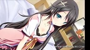Sexy Anime Chick Pleases With Hot Fan Service Ecchi Action