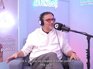 Ecuadorian Paola Rivera masturbates greater quantity than 15 times a week for her fans - BIGTITS-FUCKMACHINE on Juan Bustos Podcast