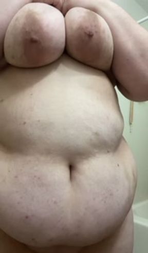 Playing before my shower