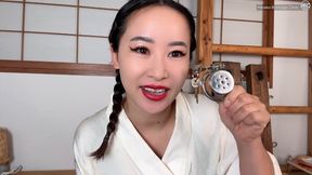 Kimono Hinako Puts Your Dick In a Chastity Belt; POV-JOI (English Subtitles Included)