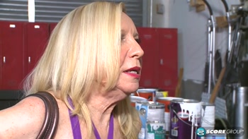 Juan Largo's Garage Floor Threesome: Hot MILF Takes On Two Guys